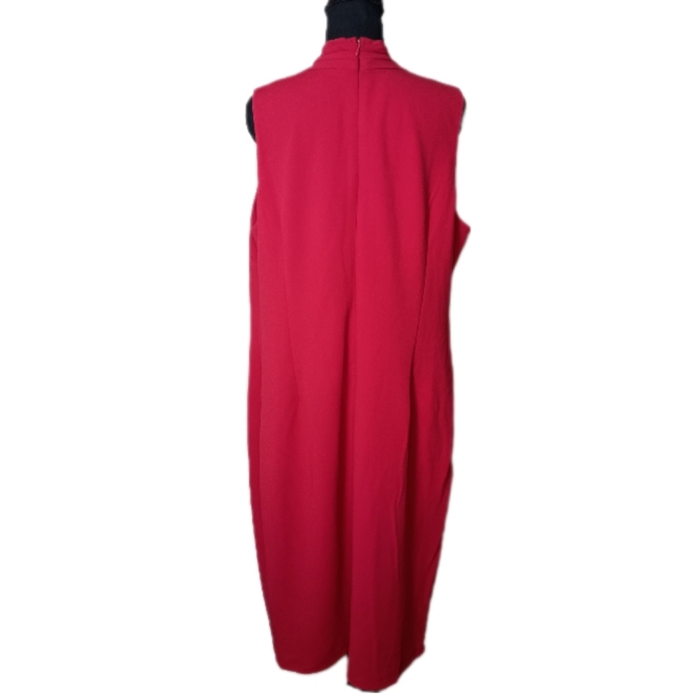 RACHEL Rachel Roy Red Midi Sheath Dress 16W Plus NWT - Picture 5 of 14
